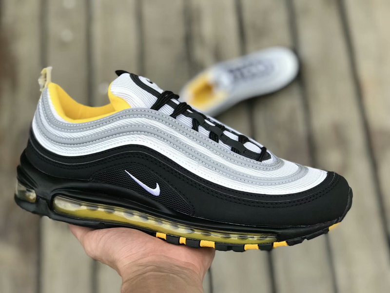 Authentic Nike Air Max 97 White Black-Yellow